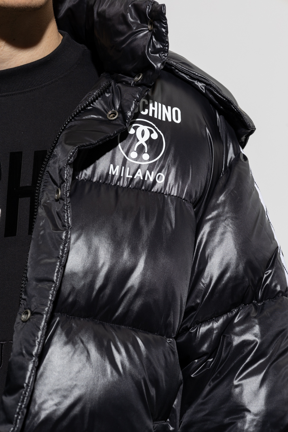 Mens moschino outlet puffer jacket